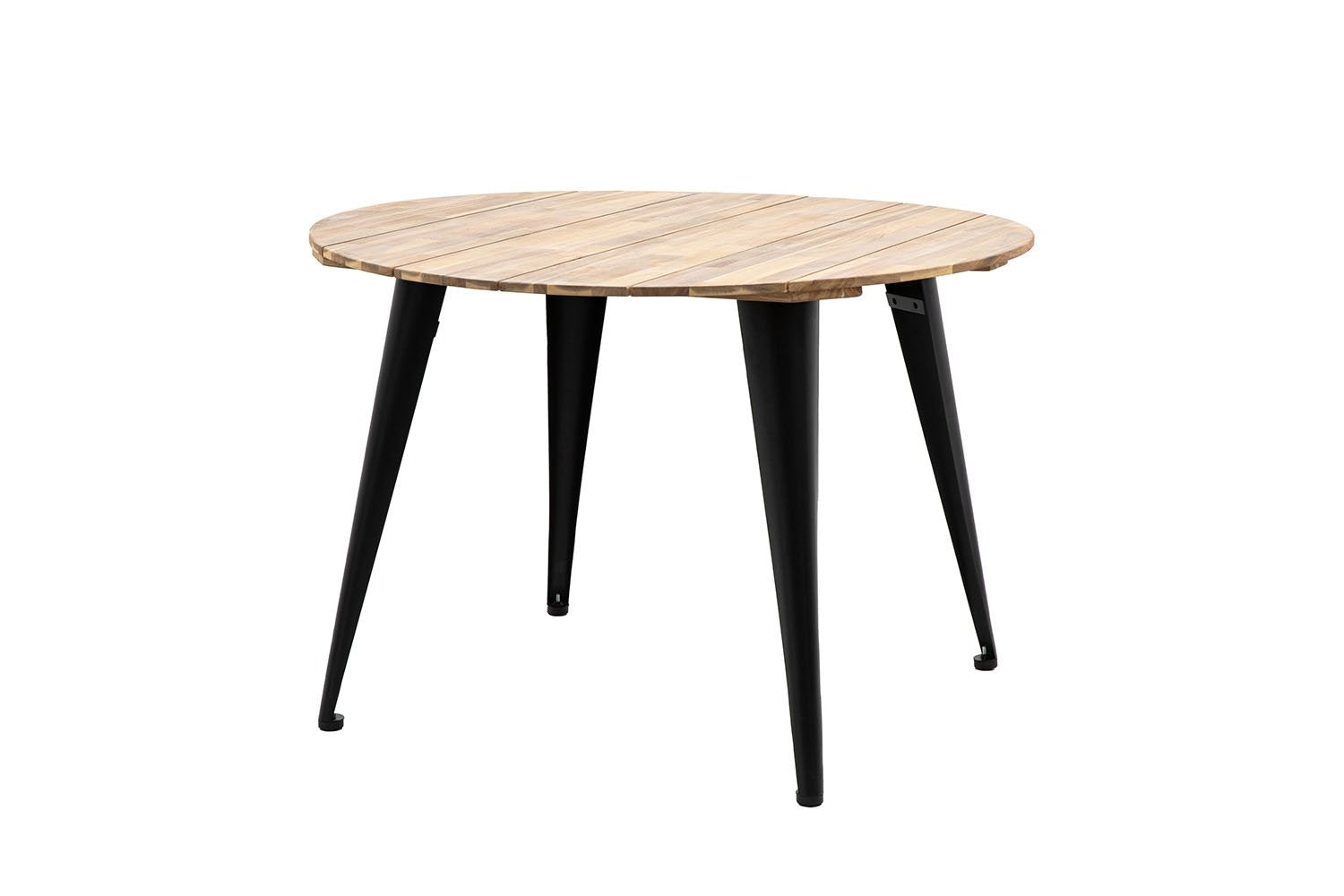 Orbis Round 4 Seater Dining Table Set – Acacia Wood Compact 3 Ft | WoodsBuddy