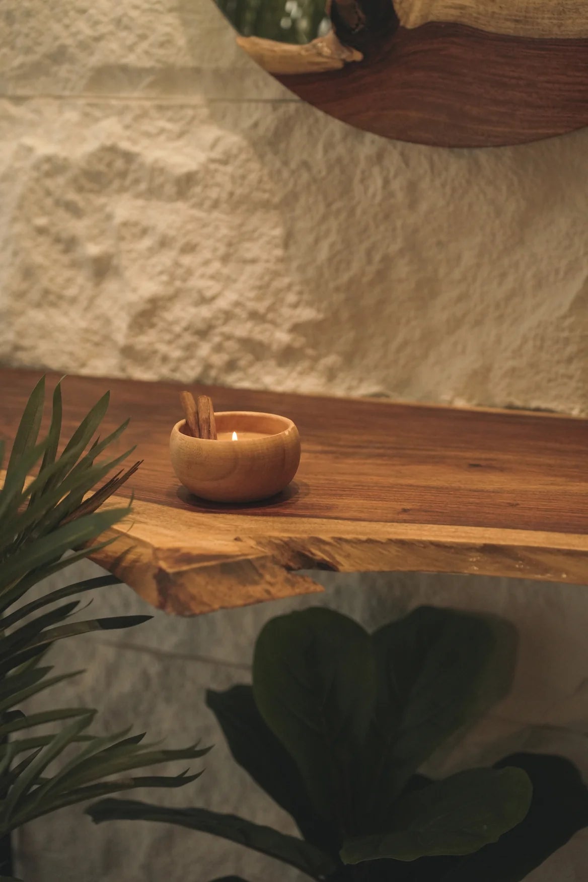 Slim Console Table Narrow 4ft Wall Placement | Solid Wood Live Edge Entryway Table | LinearEdge by WoodsBuddy