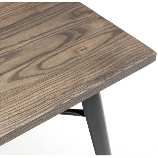 Quadra Square 4 Seater Dining Table Set – Acacia Wood Compact 3x3 Ft | WoodsBuddy