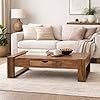 Sheesham Wood Center Table with Drawer | Functional Living Room Table