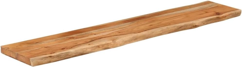 Solid Wood Floating Shelf – Handcrafted Natural Wooden Wall Shelf