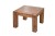 WoodsBuddy Solid Wood Square Center Table for Living Rooms | Thick Leg Design