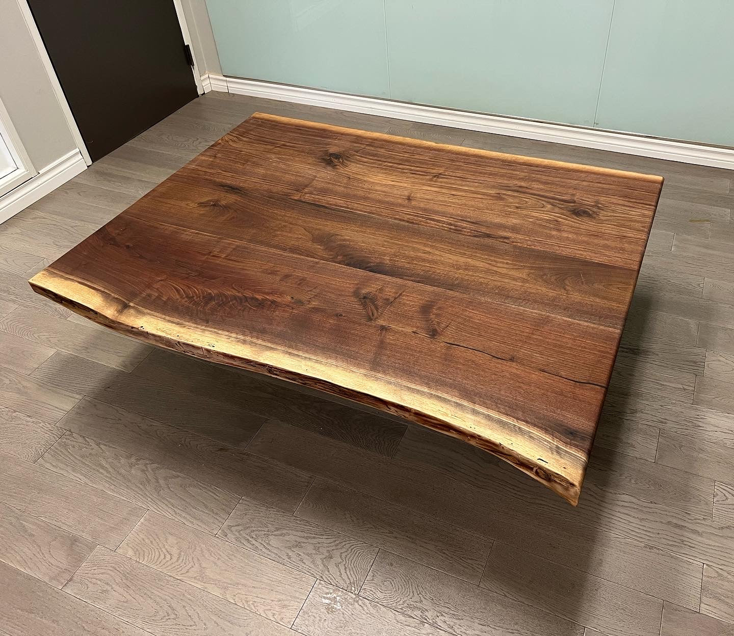 Nerano Live Edge Coffee Table 3x2 ft – Solid Wood Rustic Centerpiece | WoodsBuddy
