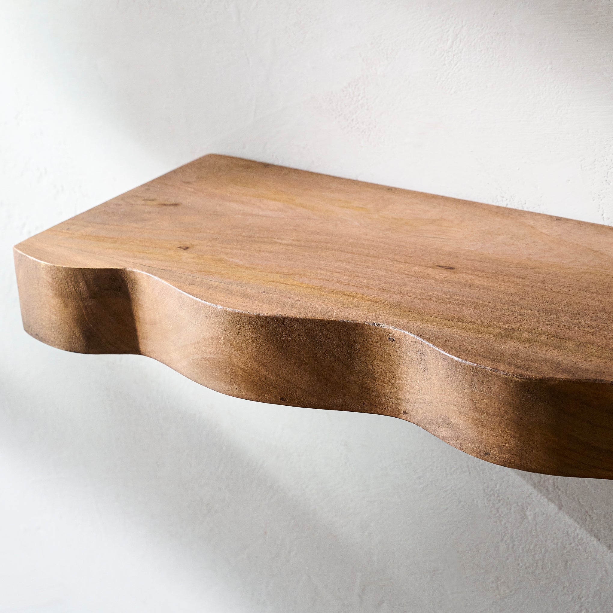 Modern Live Edge Wooden Deep Floating Shelves – Set of 2 | Wood’s Buddy