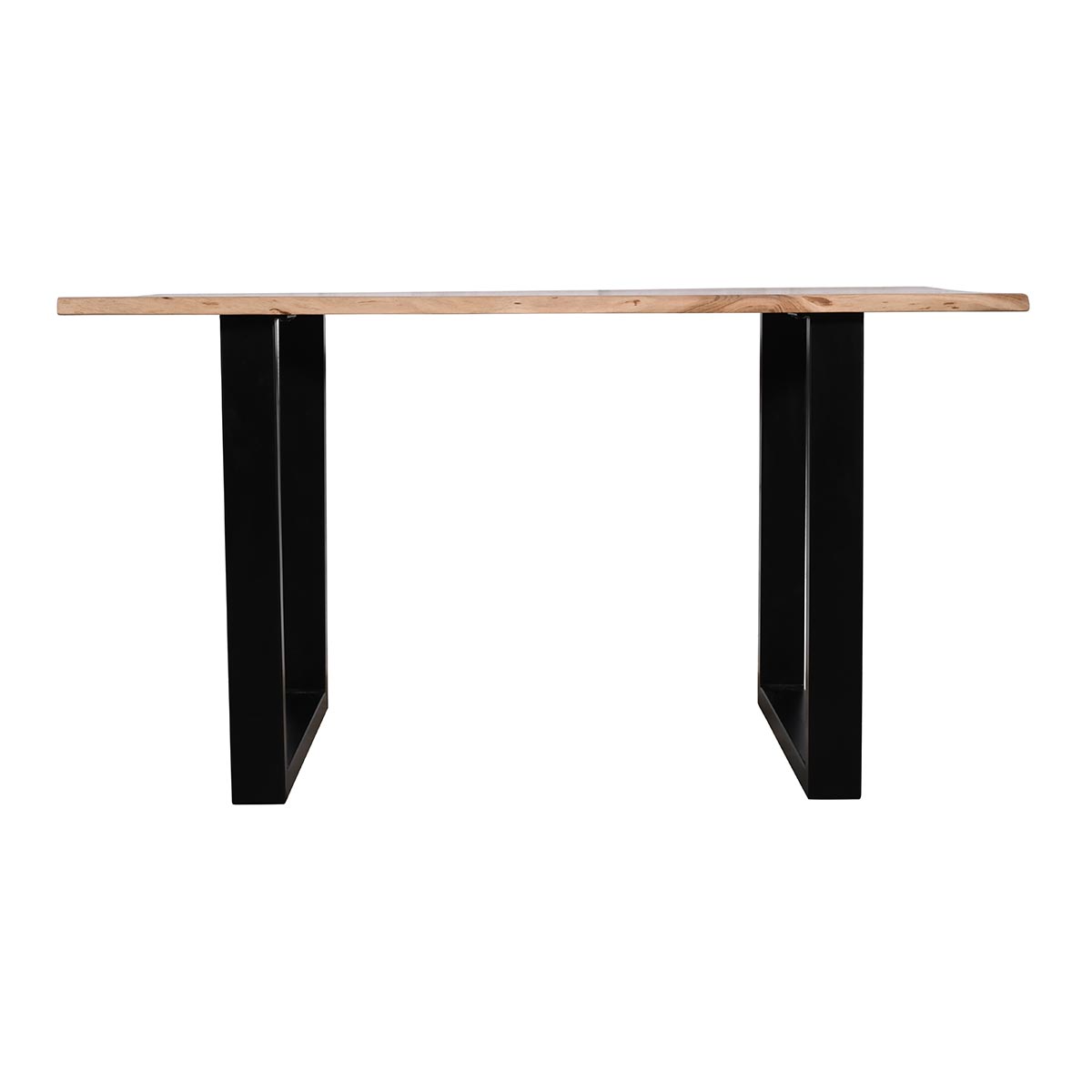 Handcrafted Live Edge Solid Wood Dining Table - Rustic Design