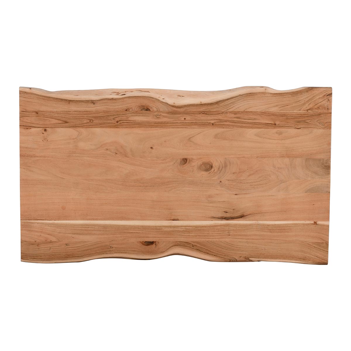 Handcrafted Live Edge Solid Wood Dining Table - Rustic Design