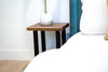 Solid Wood Live Edge Black Walnut Side End Table