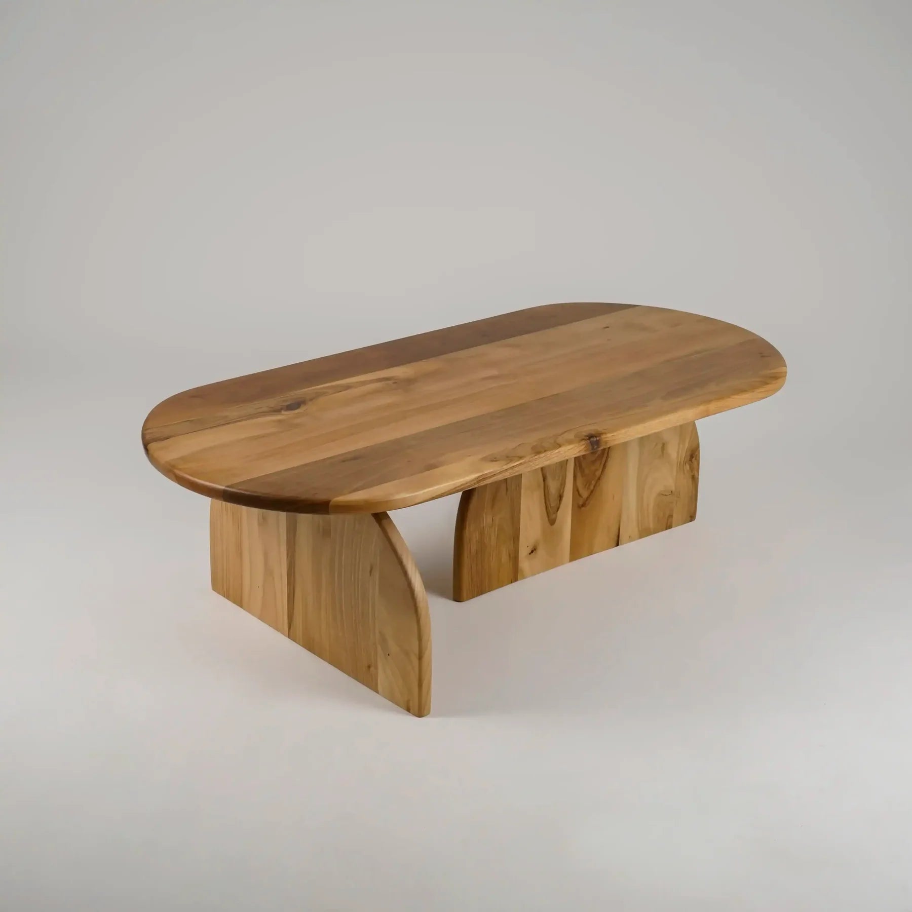 Solace Ovalis Solid Wood Oval Coffee Table | Handcrafted