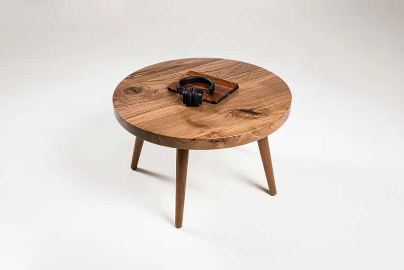 Vesta Round Solid Wood Coffee Table | 24-Inch | WoodsBuddy