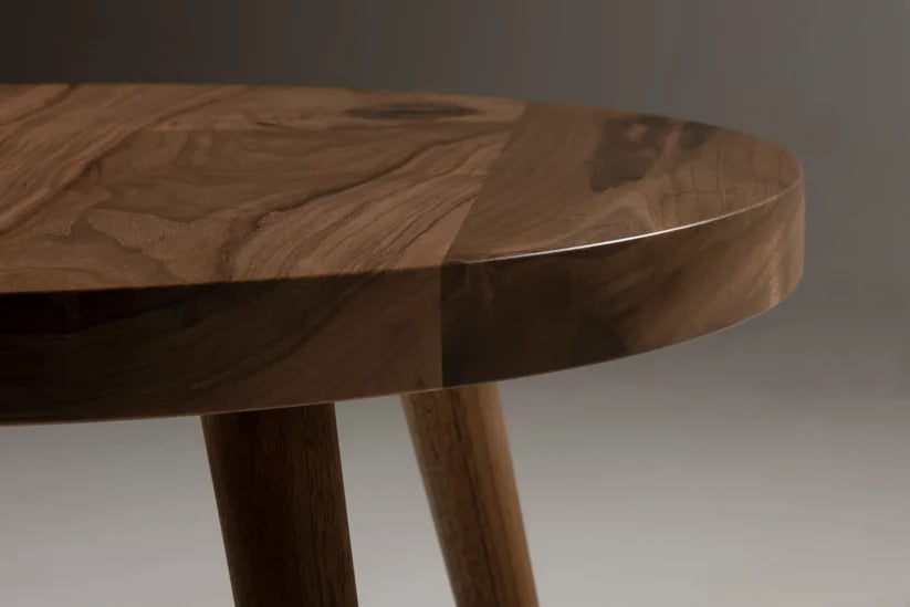 Vesta Round Solid Wood Coffee Table | 24-Inch | WoodsBuddy